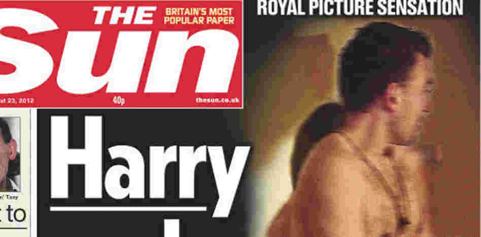 That's Harry, but not the prince: The Sun recreated the scene.
