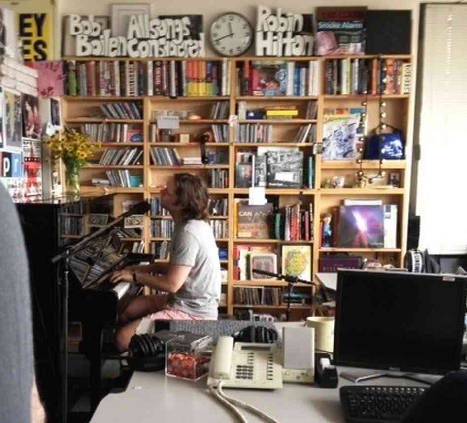 Singer-songwriter Rufus Wainwright performing songs from his latest album Out of the Game for NPR's Tiny Desk Concert series. Singer-songwriter Rufus Wainwright performing songs from his latest album Out of the Game for NPR's Tiny Desk Concert series.