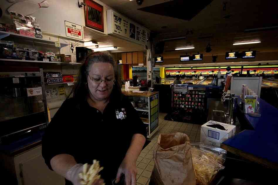 Native Astorian, Cindy McEwen has worked at Lower Columbia Bowl for 18-years. "(The bowling alley) is not like it used to be. Friday and Saturday nights, it used to be packed, all the lanes, everything." However, come summer the lanes get busy again. Tourists and Goonies seekers visit a widow seen with the character Chunk in the opening credits of the film.
