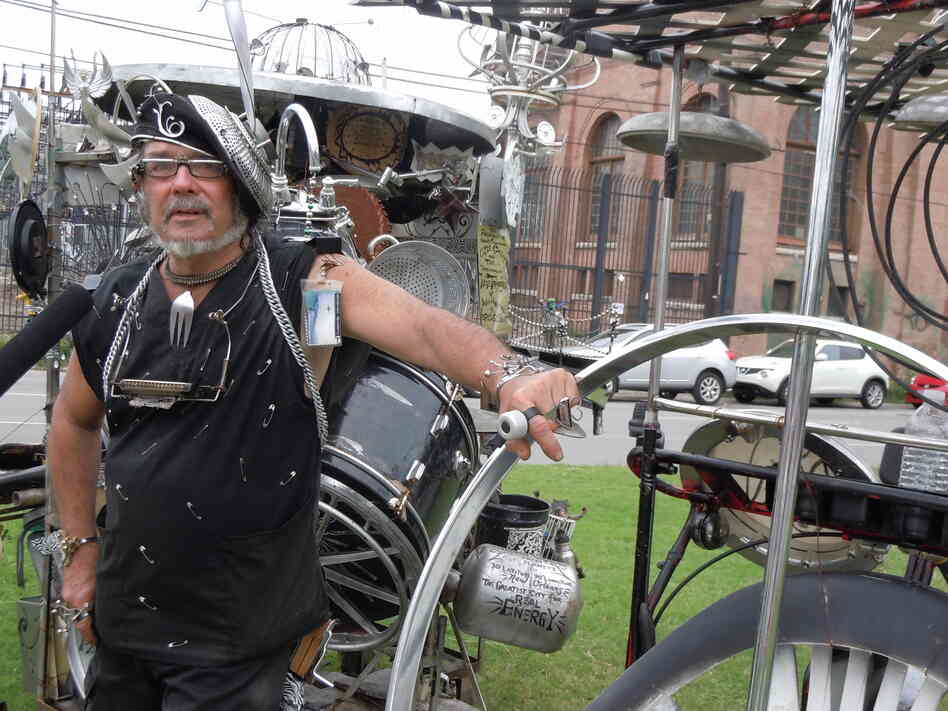 Clyde Casey has been performing on the streets of New Orleans for 40 years.