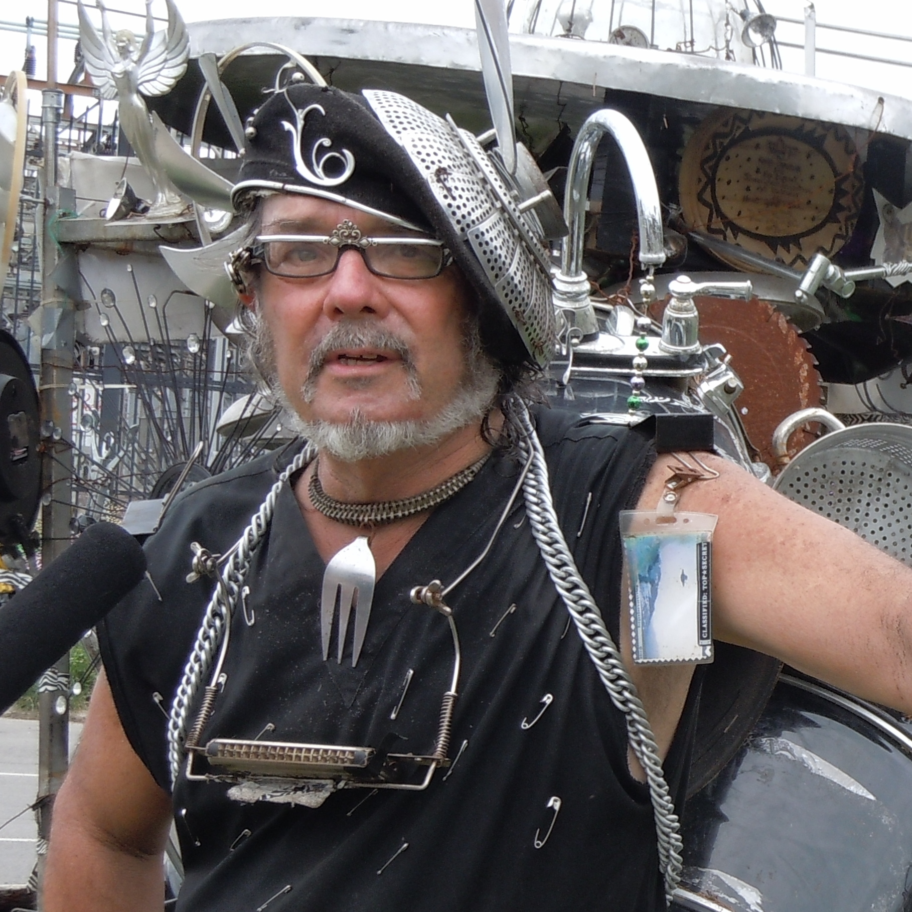 Clyde Casey has been performing on the streets of New Orleans for 40 years.
