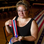 Michelle Dyarman says that finally receiving the award means she's no longer "left behind." Michelle Dyarman says that finally receiving the award means she's no longer "left behind."