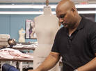 Designer Ven Budhu, seen here on a previous episode, got in big trouble on last night's Project Runway. Designer Ven Budhu, seen here on a previous episode, got in big trouble on last night's Project Runway.