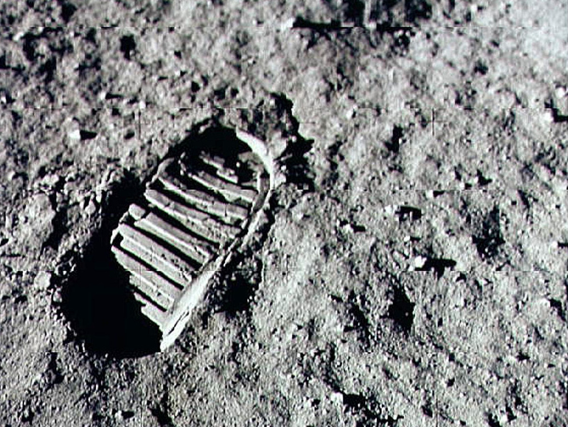 Armstrong stepped into history July 20, 1969, leaving the first human footprint on the surface of the moon.