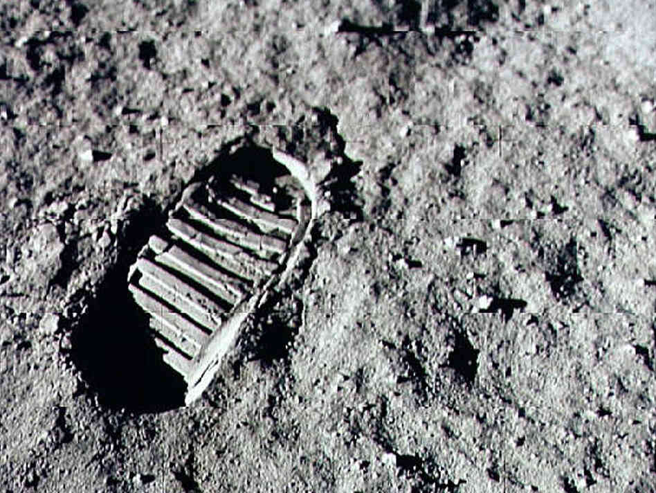 Armstrong stepped into history July 20, 1969, leaving the first human footprint on the surface of the moon.