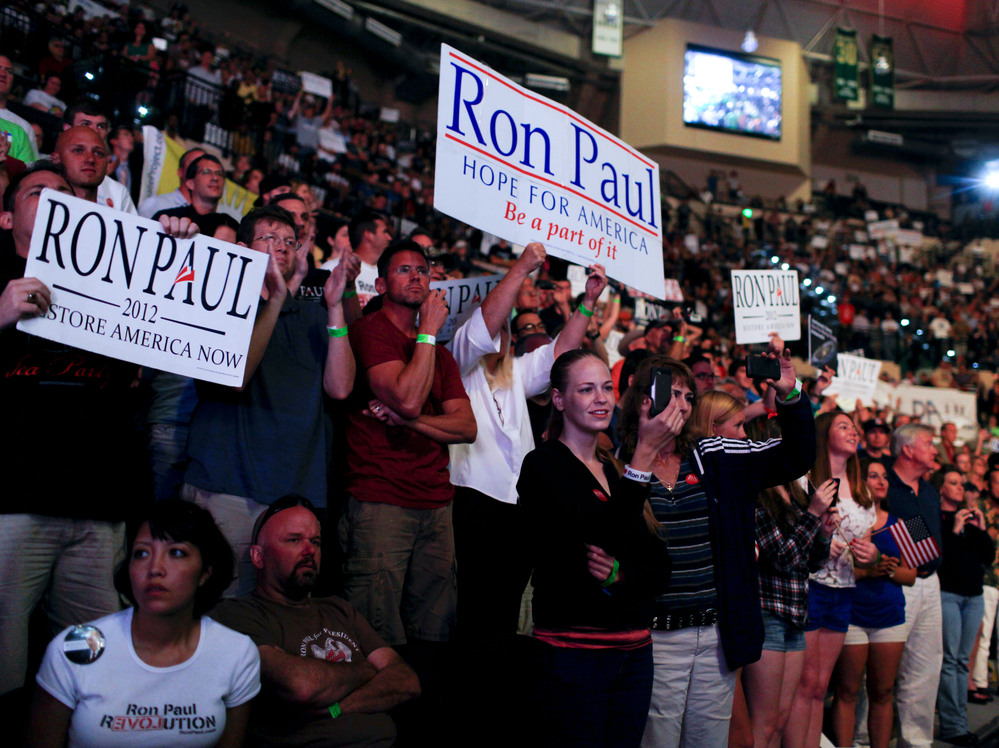 Rep. Ron Paul's thousands of fans were very vocal Sunday in Tampa.