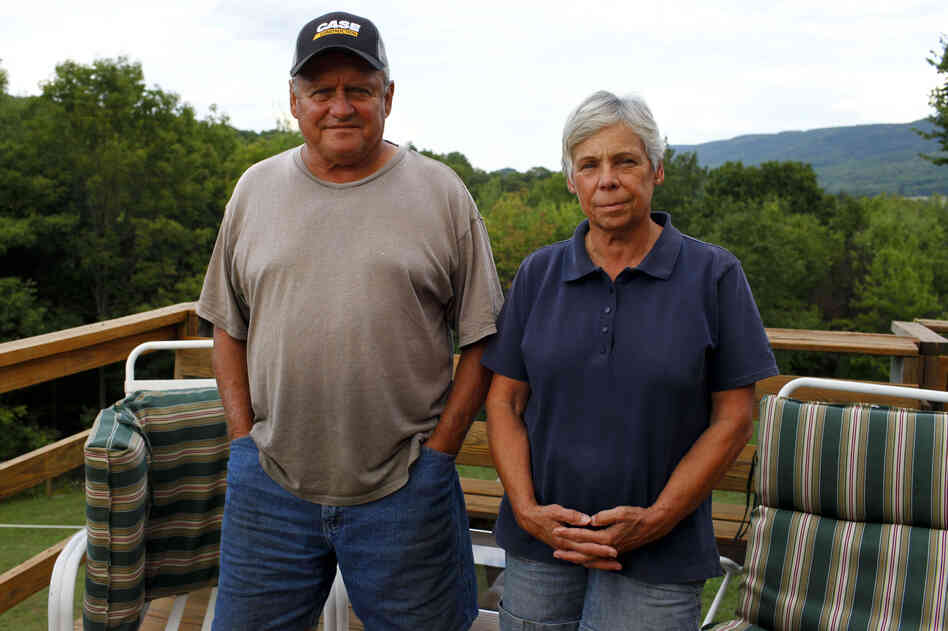 Mike and Nancy Leighton live in Leroy Township, Pa., where residents have been dealing with flammable gas puddles and tainted well water.