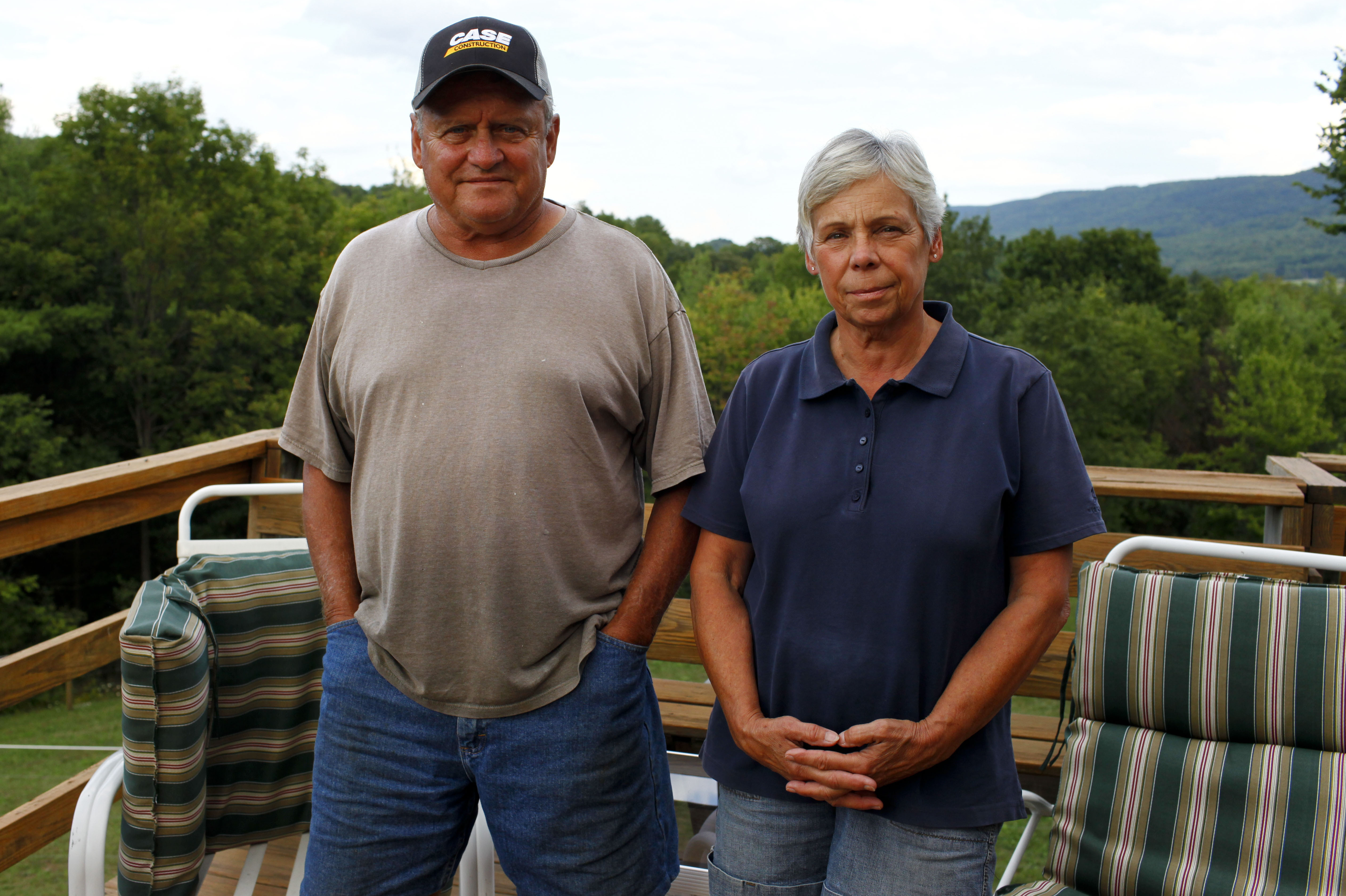 Mike and Nancy Leighton live in Leroy Township, Pa., where residents have been dealing with flammable gas puddles and tainted well water.