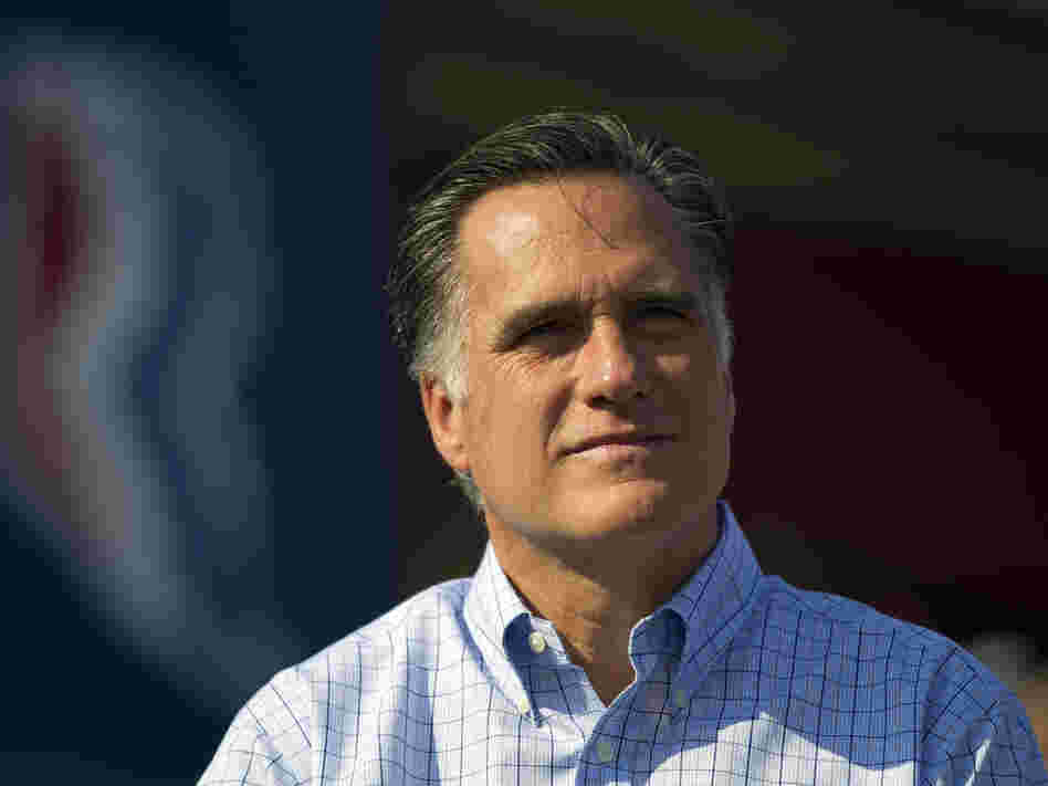 Republican presidential candidate Mitt Romney