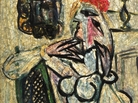 Industrial designer Raymond Loewy purchased Pablo Picasso's Seated Woman with Red Hat (or Femme assise au chapeau rouge) in 1957 and gifted it to the Evansville Museum in the '60s. Industrial designer Raymond Loewy purchased Pablo Picasso's Seated Woman with Red Hat (or Femme assise au chapeau rouge) in 1957 and gifted it to the Evansville Museum in the '60s.