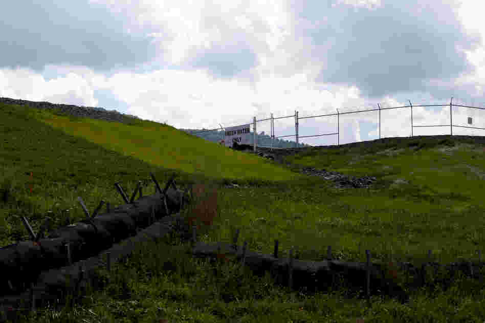 The Morse well pad in Bradford County, which the state believes is responsible for the leaking methane. More than 3 million pounds of cement and steel are used in a typical natural gas well.