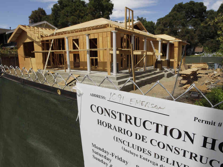 Sales of new homes, like this one in Palo Alto, Calif., rose 3.6 percent in July.