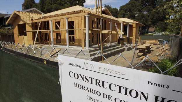 Sales of new homes, like this one in Palo Alto, Calif., rose 3.6 percent in July. (AP)