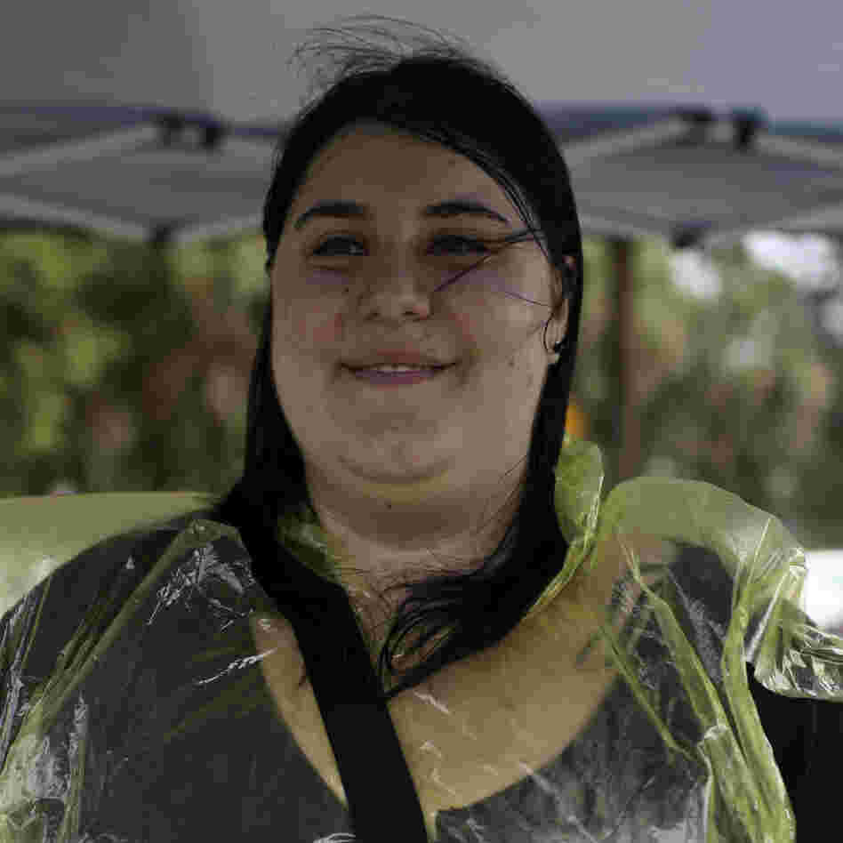 Michela Martinazzi, 20, a University of Florida student, was among the protesters.