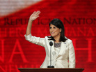 South Carolina Gov. Nikki Haley speaks Tuesday at the Republican National Convention in Tampa, Fla. Earlier in the day, she said: "It's offensive to me as a woman and as a minority that Democrats can go and say, 'That party hates you,' and can get away with that." South Carolina Gov. Nikki Haley speaks Tuesday at the Republican National Convention in Tampa, Fla. Earlier in the day, she said: "It's offensive to me as a woman and as a minority that Democrats can go and say, 'That party hates you,' and can get away with that."