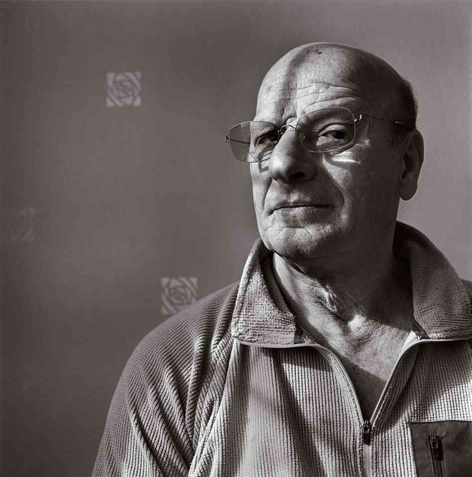 Jacky Young (Jona Jakob Spiegel), born in 1941, at his duplex, London, February 2012. "He is perhaps the youngest person to have been deported to Terezin without being accompanied at least by one parent. His personal research shows that he was a mere 3 1/2 weeks old when he arrived at the camp. ... [He] remembers nothing about his parents, country of origin or his stay as a newborn at Terezin."