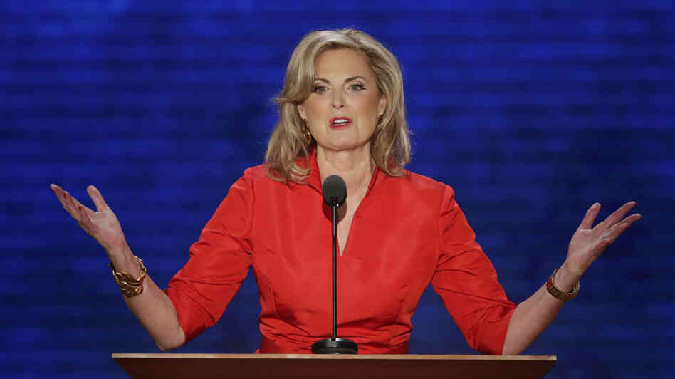 Ann Romney, wife of Republican presidential nominee Mitt Romney, addresses the Republican National Convention in Tampa, Fla., on Tuesday.