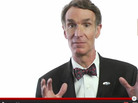 A screenshot of Bill Nye discussing creationism and evolution in a popular YouTube video. A screenshot of Bill Nye discussing creationism and evolution in a popular YouTube video.