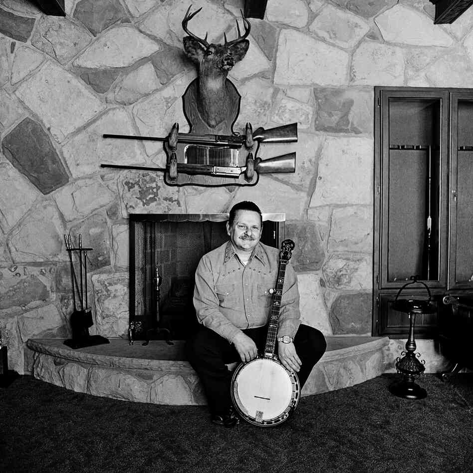 Ralph Stanley at Home, Coeburn, Va., 1974. "As bluegrass heroes go, Ralph Stanley is right up there with Bill Monroe. He began performing with brother Carter as the Stanley Brothers in 1946, and their old-time mountain sound has been hugely influential."