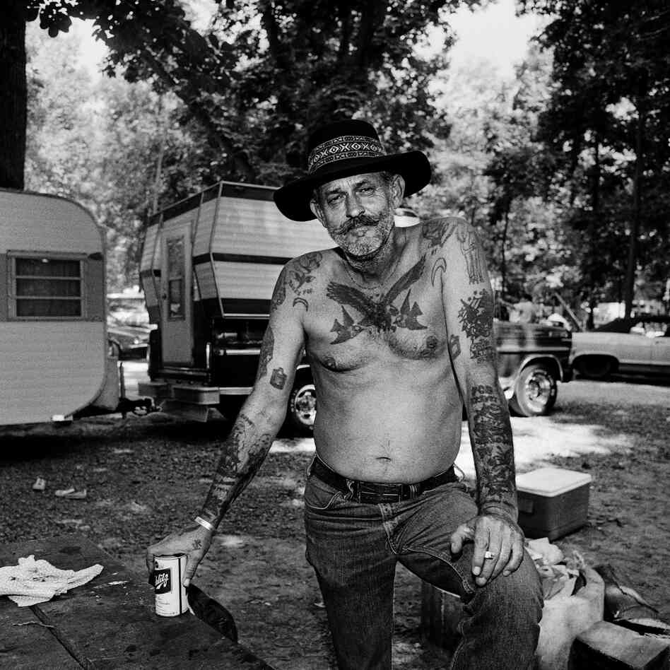 Bluegrass Music Fan Frank Brown, Gettysburg Bluegrass Festival, Gettysburg, Pa., 1974