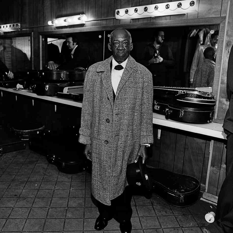DeFord Bailey, Grand Ole Opry House, Opryland, Nashville, Tenn., 1974. "A member of the original Grand Ole Opry cast, DeFord Bailey was discovered in 1926 playing harmonica while operating an elevator. He was fired from the show in 1941 due to changing musical tastes or racism, depending on who's telling the story, and ran a shoeshine business in Nashville until just before his death."