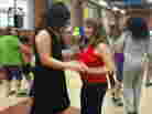 Peggy Ivie, right, is a dancer.