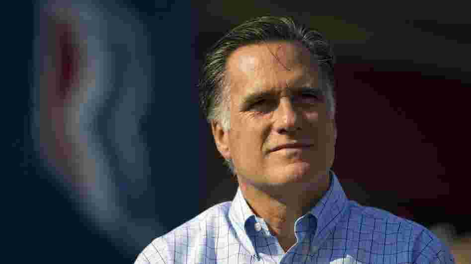 Republican presidential candidate Mitt Romney at a campaign rally in Powell, Ohio, on Saturday.