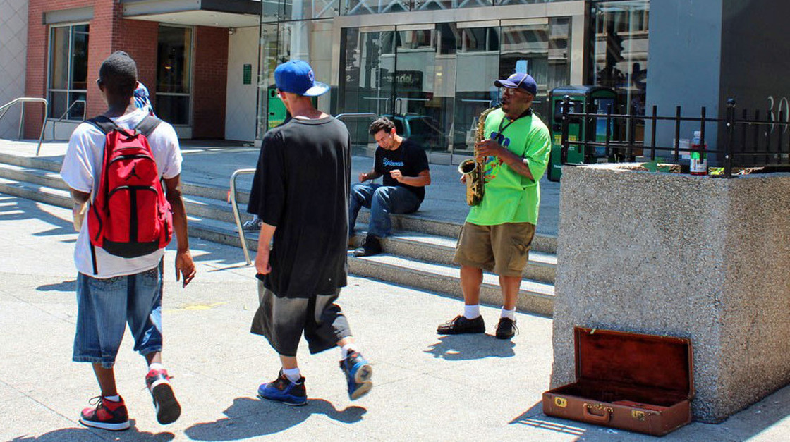 Scott Summers has been playing saxophone for close to 30 years, and performing outside for 10.