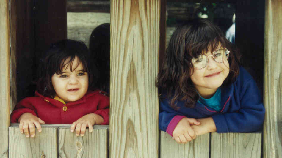 Sisters Michaela and Jessie circa 1996, around the same time they began to leave phone messages at work for their mother, Morning Edition producer Cindy Carpien.