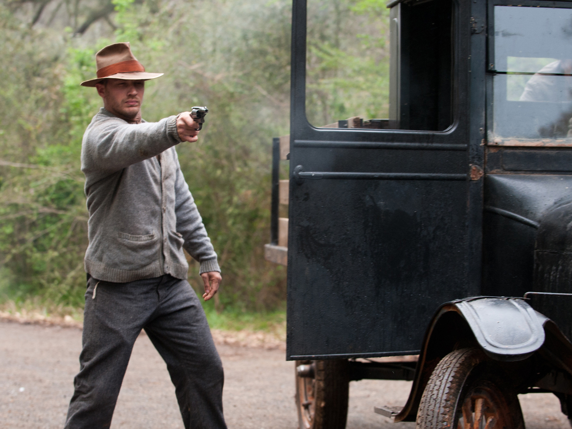 Forrest Bondurant (Tom Hardy) is the most level-headed member of the family criminal enterprise.