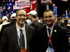 Maine delegates Ron Morrell (left) and state representative Aaron Libby. They support Ron Paul. Maine delegates Ron Morrell (left) and state representative Aaron Libby. They support Ron Paul.