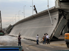 Eight bridges have collapsed around China since 2011. Here, government investigators examine a recently built entrance ramp that collapsed last week in the northeastern city of Harbin, killing three people. Local residents believe government corruption and substandard materials are to blame. Eight bridges have collapsed around China since 2011. Here, government investigators examine a recently built entrance ramp that collapsed last week in the northeastern city of Harbin, killing three people. Local residents believe government corruption and substandard materials are to blame.