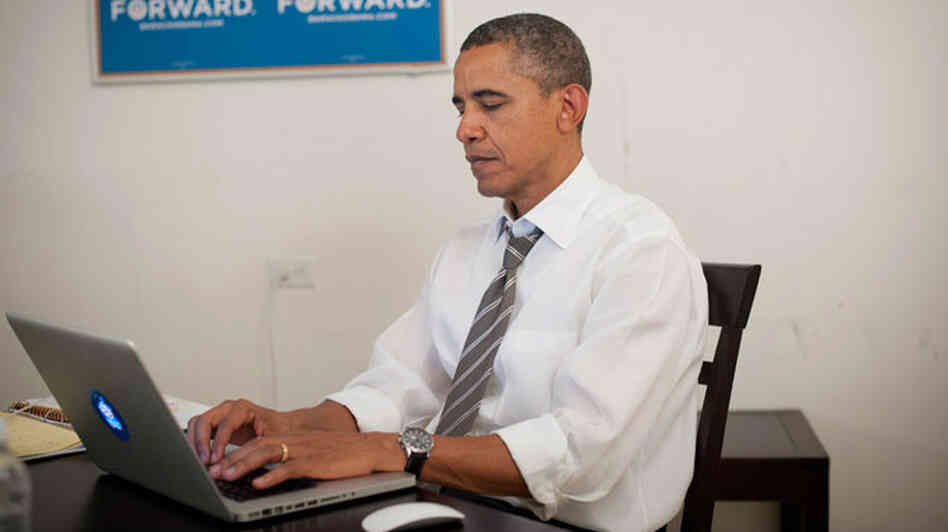 President Obama posted this photo on Twitter and Reddit to prove that he was participating in Wednesday's online chat. Some users weren't quite convinced.