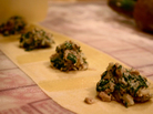 Italian food expert Julia della Croce suggested Benner try a Tuscan sheep's cheese, or pecorino Toscano, for the filling. Italian food expert Julia della Croce suggested Benner try a Tuscan sheep's cheese, or pecorino Toscano, for the filling.