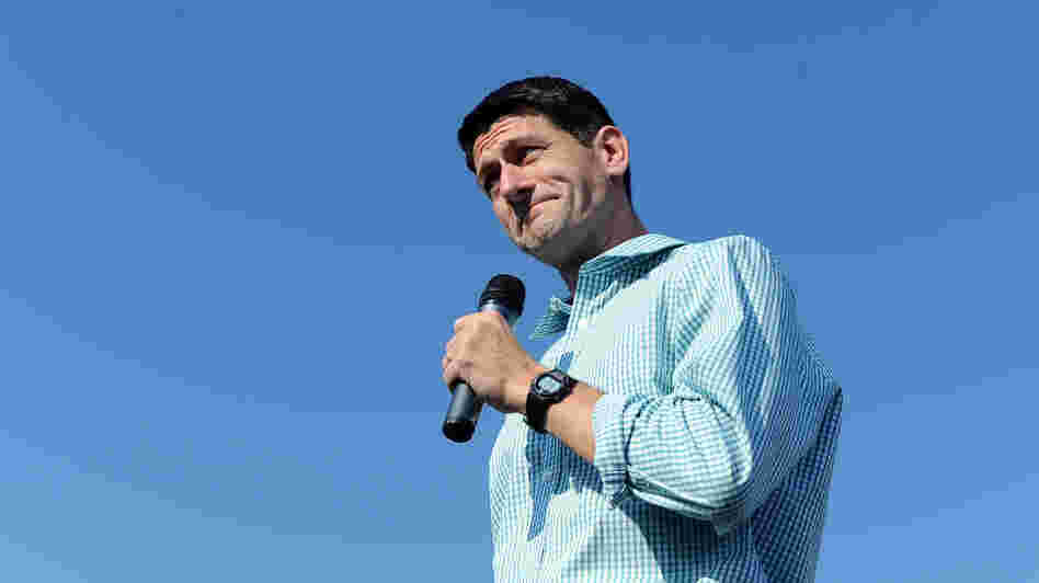 Rep. Paul Ryan of Wisconsin, seen at a weekend rally in Powell, Ohio, is set to formally accept the GOP nomination to become Mitt Romney's running mate.