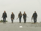 Trekking through a post-apocalyptic world in The Day, haggard survivors Adam (Shawn Ashmore), Mary (Ashley Bell), Shannon (Shannyn Sossamon), Rick (Dominic Monaghan) and Henson (Cory Hardrict) come upon a farmhouse that may provide much needed shelter and supplies — as well as hidden dangers. Trekking through a post-apocalyptic world in The Day, haggard survivors Adam (Shawn Ashmore), Mary (Ashley Bell), Shannon (Shannyn Sossamon), Rick (Dominic Monaghan) and Henson (Cory Hardrict) come upon a farmhouse that may provide much needed shelter and supplies — as well as hidden dangers.