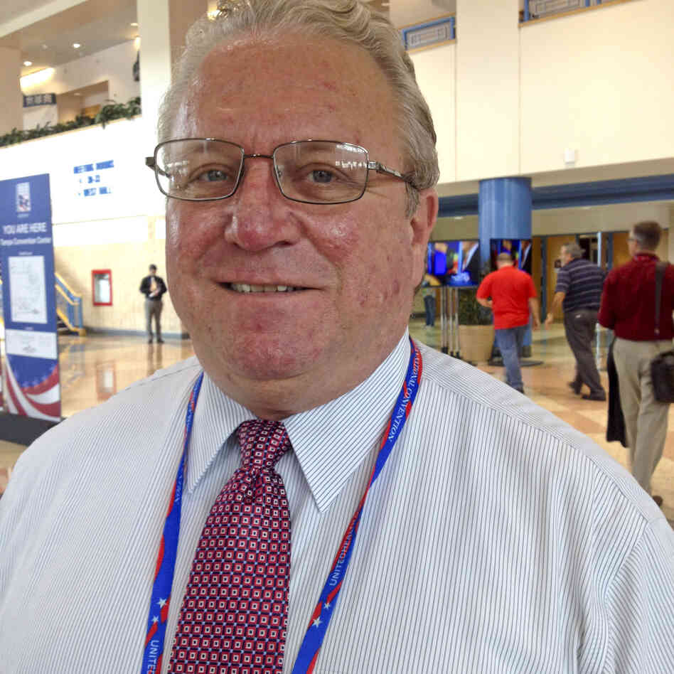 Alternate delegate Tony O'Donnell of Maryland. Alternate delegate Tony O'Donnell of Maryland.