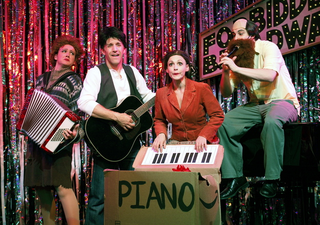 Natalie Charle Ellis, Scott Richard Foster, Jenny Lee Stern and Marcus Stevens are part of Gerard Alessandrini's Forbidden Broadway troupe, which is returning to the stage after a three-year hiatus.