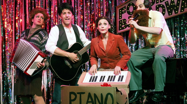 Natalie Charle Ellis, Scott Richard Foster, Jenny Lee Stern and Marcus Stevens are part of Gerard Alessandrini's Forbidden Broadway troupe, which is returning to the stage after a three-year hiatus. Natalie Charle Ellis, Scott Richard Foster, Jenny Lee Stern and Marcus Stevens are part of Gerard Alessandrini's Forbidden Broadway troupe, which is returning to the stage after a three-year hiatus.