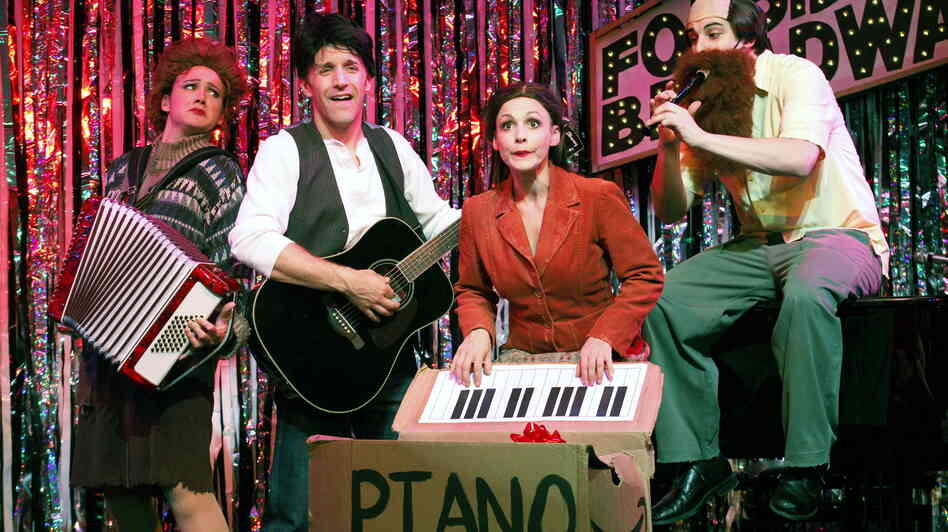 Natalie Charle Ellis, Scott Richard Foster, Jenny Lee Stern and Marcus Stevens are part of Gerard Alessandrini's Forbidden Broadway troupe, which is returning to the stage after a three-year hiatus.