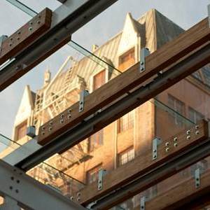Jacob Spence says Director Park in Portland, Ore., covered by a composite glass and wood canopy, includes a cafe, a giant chess board and a large fountain that fills with children on sunny days.