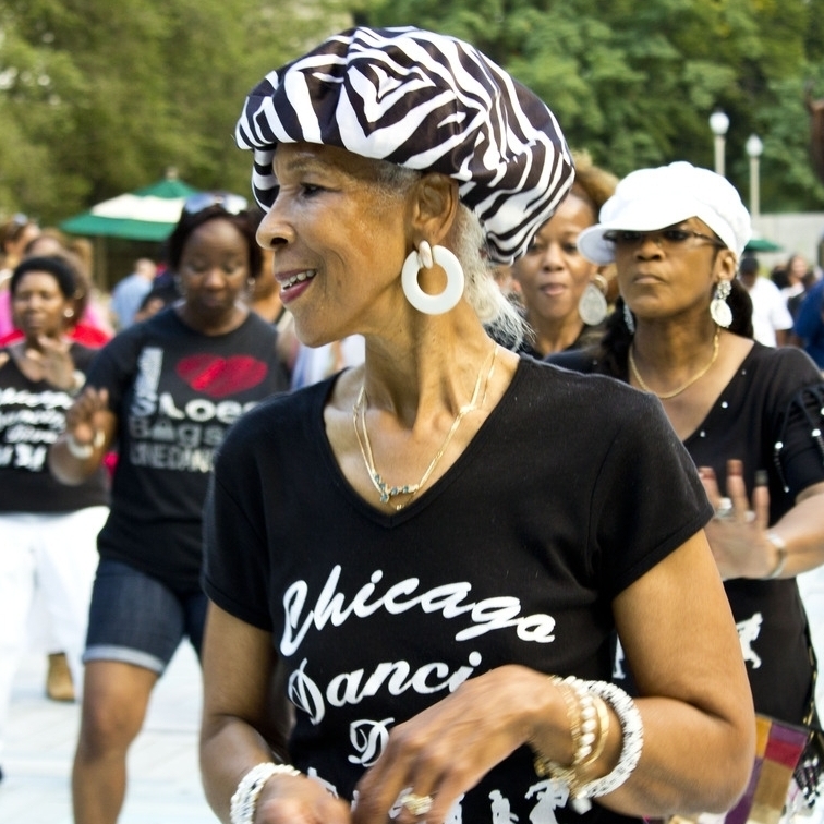 At the Chicago Summer Dance event in the city's Grant Park, attendees can listen to free music, watch dance performances like the one above, and learn many different kinds of dance, says resident Janey Lee.