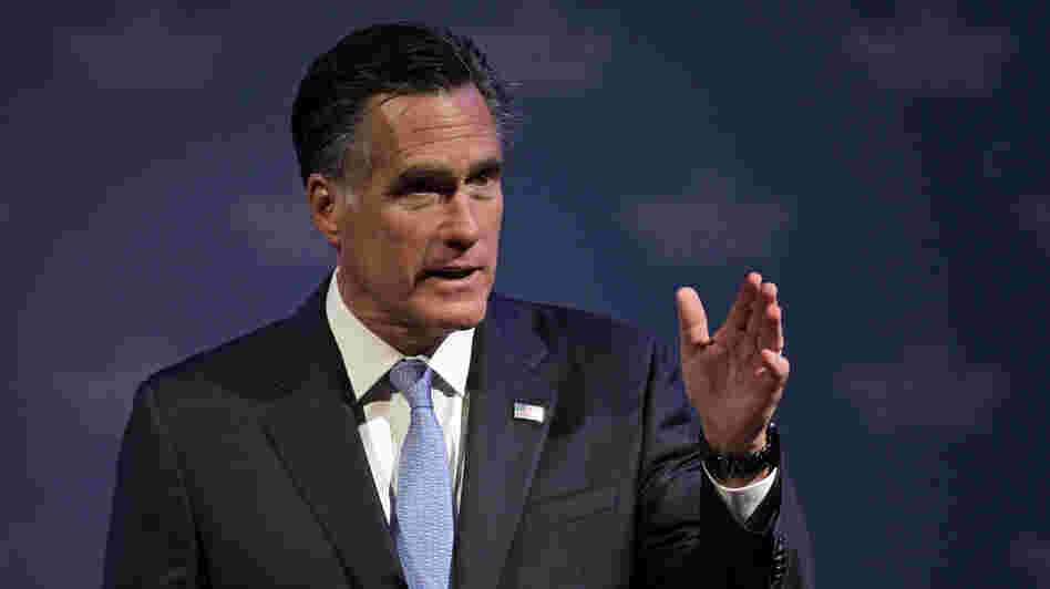 Analysts say one of Mitt Romney's goals in tonight's speech as he accepts the GOP presidential nomination is to "establish some connection" with Americans who are struggling.