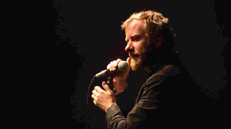 Matt Berninger of The National will open for a President Obama rally Saturday in Des Moines, Iowa. Here, Berninger performs in Brisbane, Australia, in 2011.