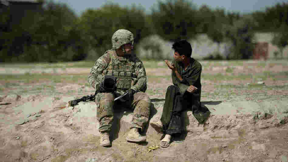 U.S. soldiers still patrol in Afghanistan, like this one speaking with a young man in the eastern province of Khost in August. However, Afghan forces are taking on increased responsibility as the U.S. draws down and prepares for its troops to leave by the end of 2014. U.S. soldiers still patrol in Afghanistan, like this one speaking with a young man in the eastern province of Khost in August. However, Afghan forces are taking on increased responsibility as the U.S. draws down and prepares for its troops to leave by the end of 2014.