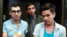 All Good fun.: Band members (from left) Jack Antonoff, Andrew Dost and Nate Ruess (before he quit smoking) in Brooklyn, N.Y. All Good fun.: Band members (from left) Jack Antonoff, Andrew Dost and Nate Ruess (before he quit smoking) in Brooklyn, N.Y.