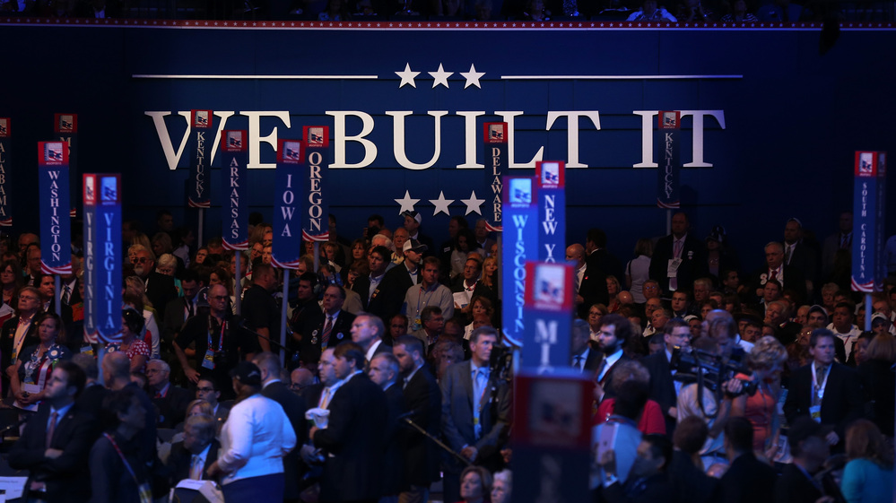 Delegates filled the floor Tuesday during the Republican National Convention at the Tampa Bay Times Forum in Tampa, Fla.