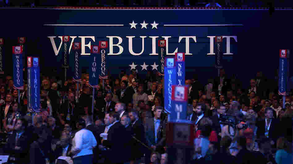 Delegates filled the floor Tuesday during the Republican National Convention at the Tampa Bay Times Forum in Tampa, Fla.