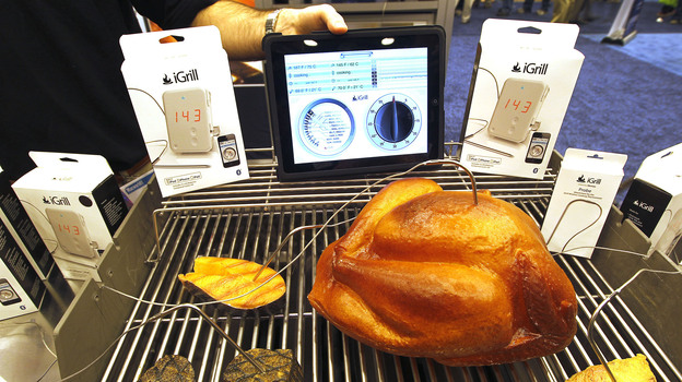 The iGrill on display at Macworld 2011in San Francisco. (Bloomberg via Getty Images)
