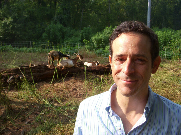 Greg Levine, with the nonprofit Trees Atlanta, is working to plant new trees and saplings in the area.